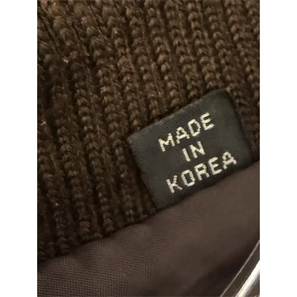 Members Only Men's Chocolate Brown Leather Bomber Jacket 42 - Picture 11 of 16